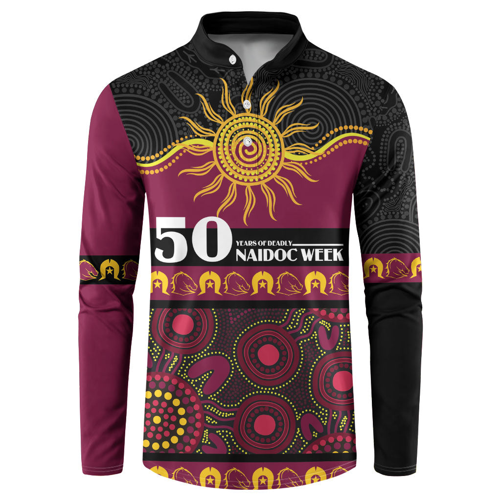 Broncos NAIDOC Week Personalised Button Sweatshirt Aboriginal Torres Strait Islanders Vibe