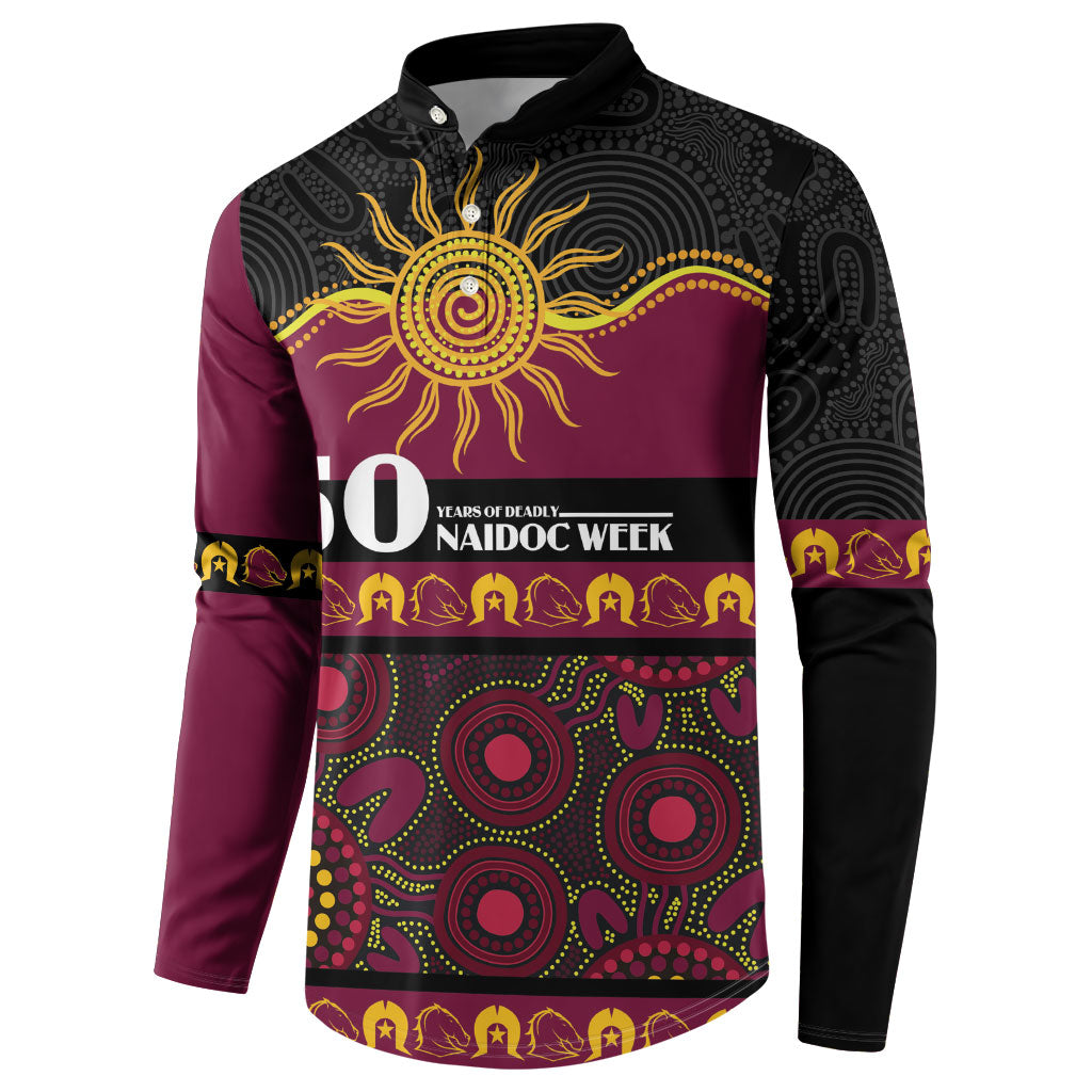 Broncos NAIDOC Week Personalised Button Sweatshirt Aboriginal Torres Strait Islanders Vibe