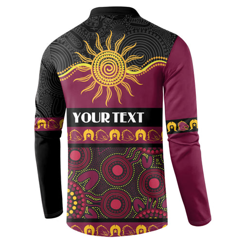 Broncos NAIDOC Week Personalised Button Sweatshirt Aboriginal Torres Strait Islanders Vibe
