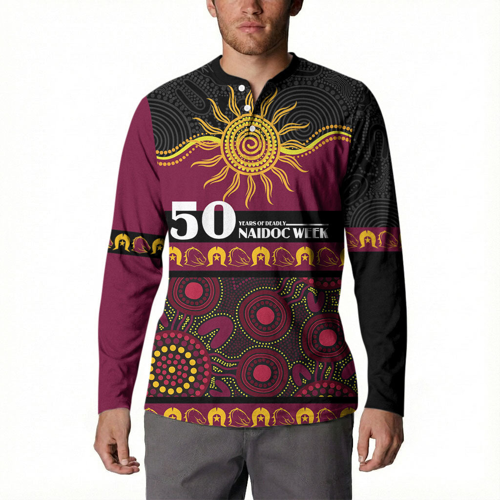Broncos NAIDOC Week Personalised Button Sweatshirt Aboriginal Torres Strait Islanders Vibe