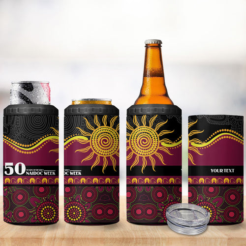 Broncos NAIDOC Week Personalised 4 in 1 Can Cooler Tumbler Aboriginal Torres Strait Islanders Vibe