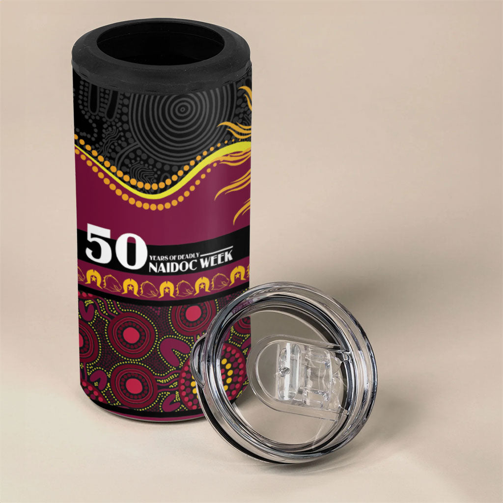 Broncos NAIDOC Week Personalised 4 in 1 Can Cooler Tumbler Aboriginal Torres Strait Islanders Vibe