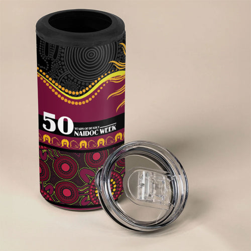 Broncos NAIDOC Week Personalised 4 in 1 Can Cooler Tumbler Aboriginal Torres Strait Islanders Vibe