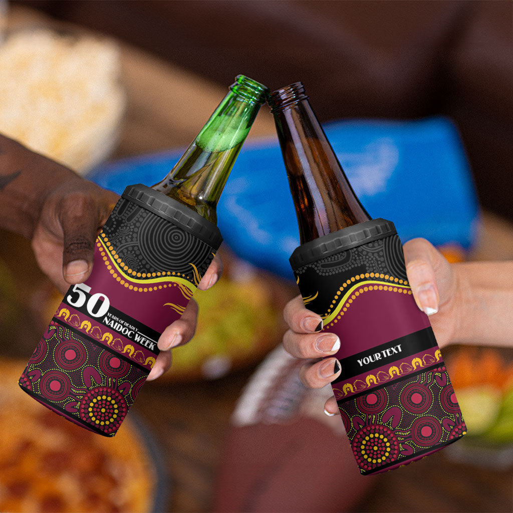 Broncos NAIDOC Week Personalised 4 in 1 Can Cooler Tumbler Aboriginal Torres Strait Islanders Vibe