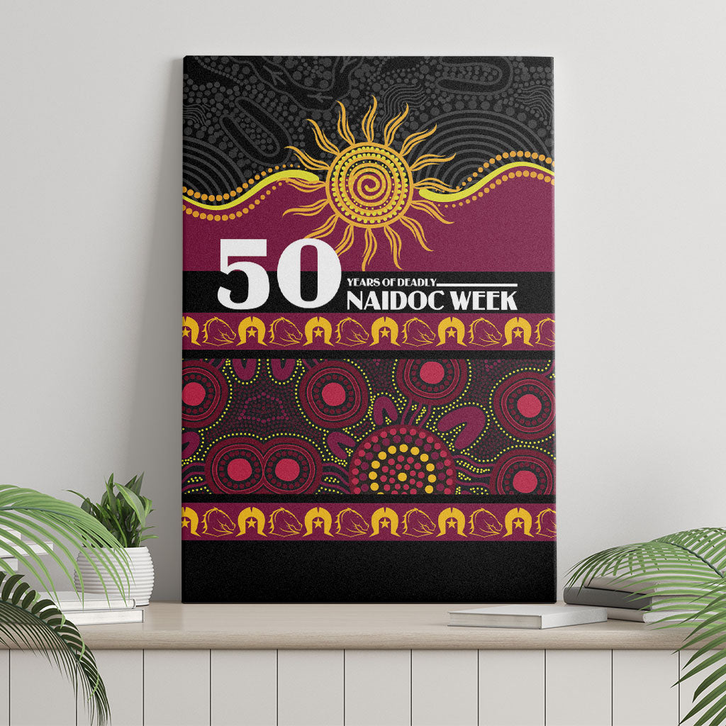 Broncos NAIDOC Week Canvas Wall Art Aboriginal Torres Strait Islanders Vibe