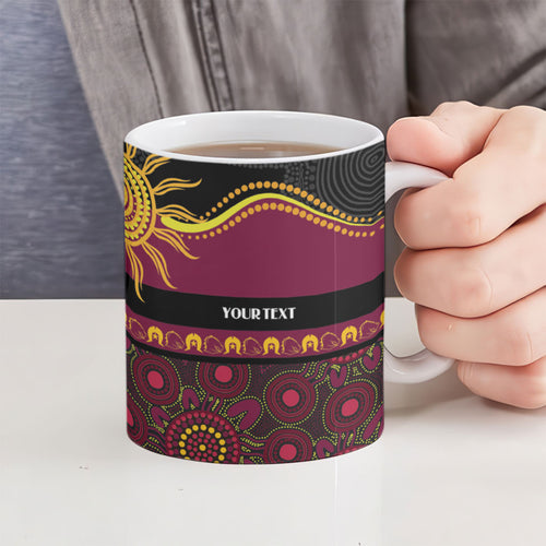 Broncos NAIDOC Week Personalised Ceramic Mug Aboriginal Torres Strait Islanders Vibe