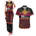 Broncos NAIDOC Week Personalised Couples Matching Tank Maxi Dress and Hawaiian Shirt Aboriginal Torres Strait Islanders Vibe