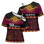 Broncos NAIDOC Week Personalised Cross Shoulder Shirt Aboriginal Torres Strait Islanders Vibe