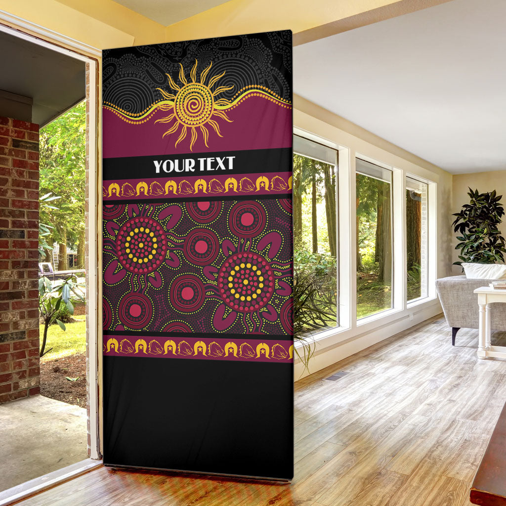 Broncos NAIDOC Week Personalised Door Cover Aboriginal Torres Strait Islanders Vibe