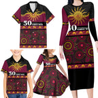 Broncos NAIDOC Week Personalised Family Matching Long Sleeve Bodycon Dress and Hawaiian Shirt Aboriginal Torres Strait Islanders Vibe