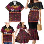 Broncos NAIDOC Week Personalised Family Matching Mermaid Dress and Hawaiian Shirt Aboriginal Torres Strait Islanders Vibe