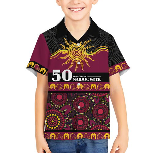 Broncos NAIDOC Week Personalised Family Matching Mermaid Dress and Hawaiian Shirt Aboriginal Torres Strait Islanders Vibe
