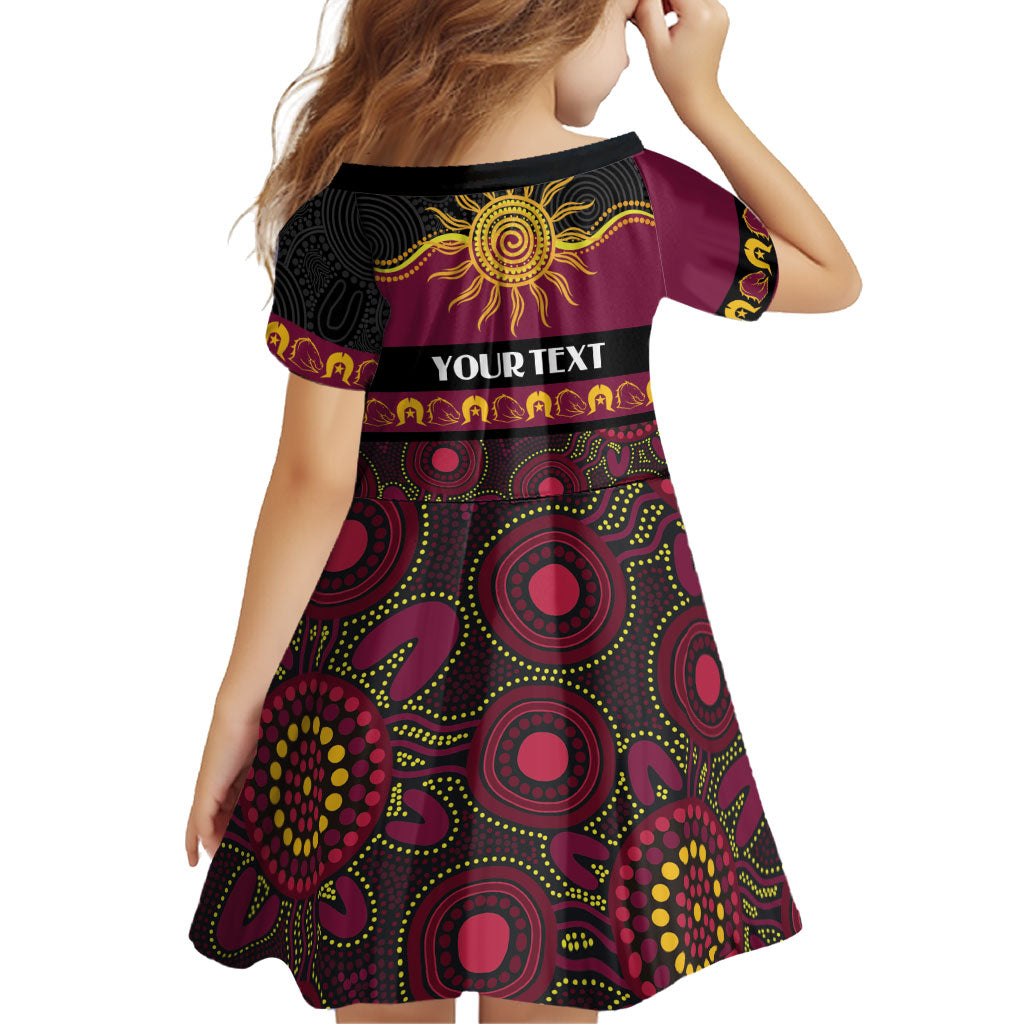 Broncos NAIDOC Week Personalised Family Matching Off The Shoulder Long Sleeve Dress and Hawaiian Shirt Aboriginal Torres Strait Islanders Vibe