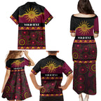 Broncos NAIDOC Week Personalised Family Matching Puletasi and Hawaiian Shirt Aboriginal Torres Strait Islanders Vibe
