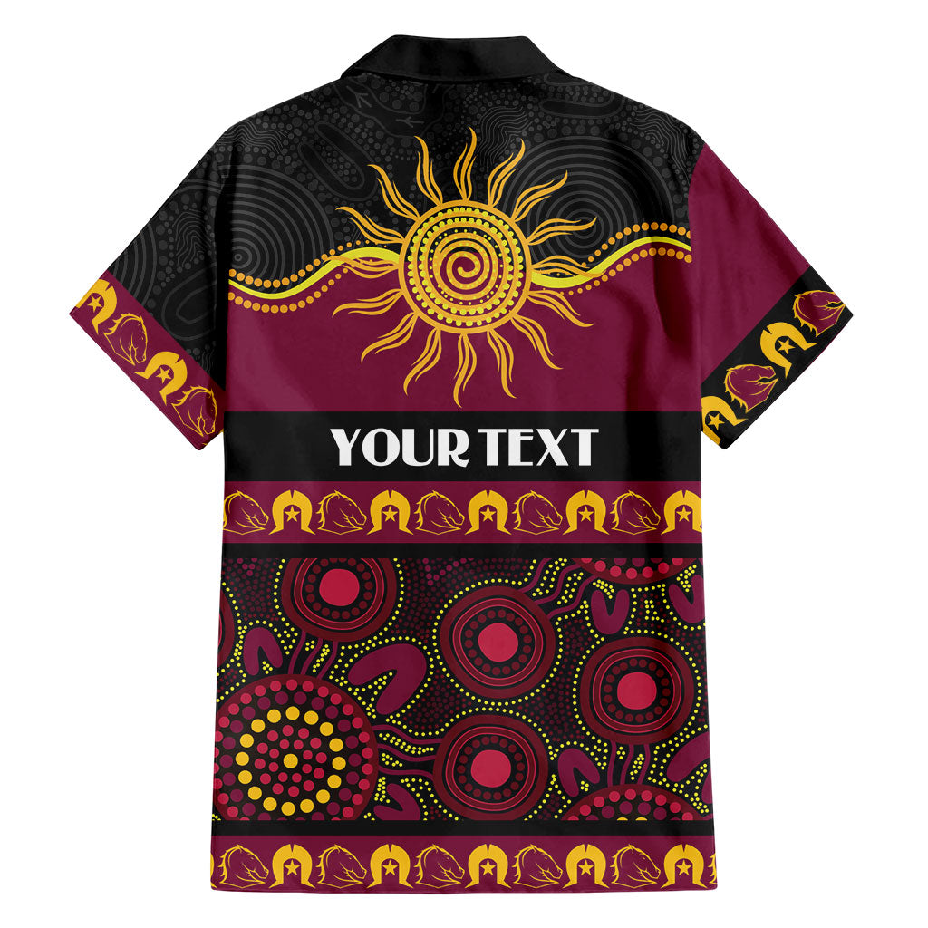 Broncos NAIDOC Week Personalised Family Matching Short Sleeve Bodycon Dress and Hawaiian Shirt Aboriginal Torres Strait Islanders Vibe