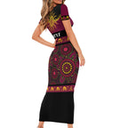 Broncos NAIDOC Week Personalised Family Matching Short Sleeve Bodycon Dress and Hawaiian Shirt Aboriginal Torres Strait Islanders Vibe
