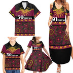 Broncos NAIDOC Week Personalised Family Matching Summer Maxi Dress and Hawaiian Shirt Aboriginal Torres Strait Islanders Vibe
