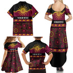 Broncos NAIDOC Week Personalised Family Matching Summer Maxi Dress and Hawaiian Shirt Aboriginal Torres Strait Islanders Vibe