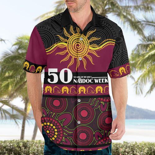 Broncos NAIDOC Week Personalised Hawaiian Shirt Aboriginal Torres Strait Islanders Vibe