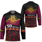 Broncos NAIDOC Week Personalised Hockey Jersey Aboriginal Torres Strait Islanders Vibe