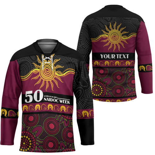 Broncos NAIDOC Week Personalised Hockey Jersey Aboriginal Torres Strait Islanders Vibe