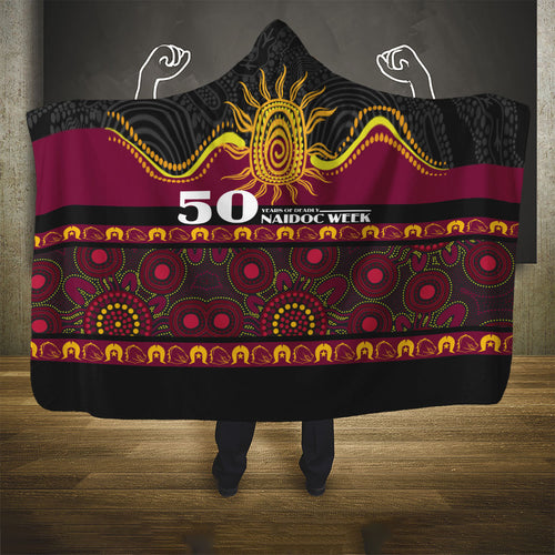 Broncos NAIDOC Week Hooded Blanket Aboriginal Torres Strait Islanders Vibe