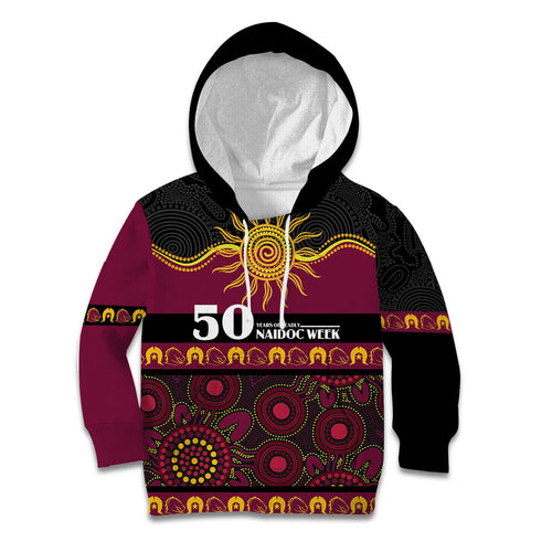 Broncos NAIDOC Week Personalised Kid Hoodie Aboriginal Torres Strait Islanders Vibe