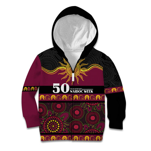 Broncos NAIDOC Week Personalised Kid Hoodie Aboriginal Torres Strait Islanders Vibe