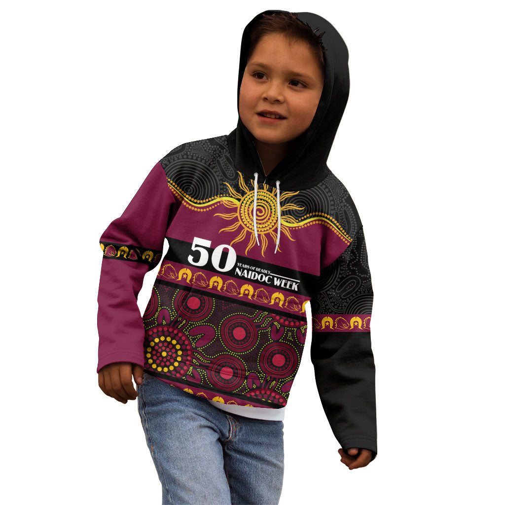Broncos NAIDOC Week Personalised Kid Hoodie Aboriginal Torres Strait Islanders Vibe