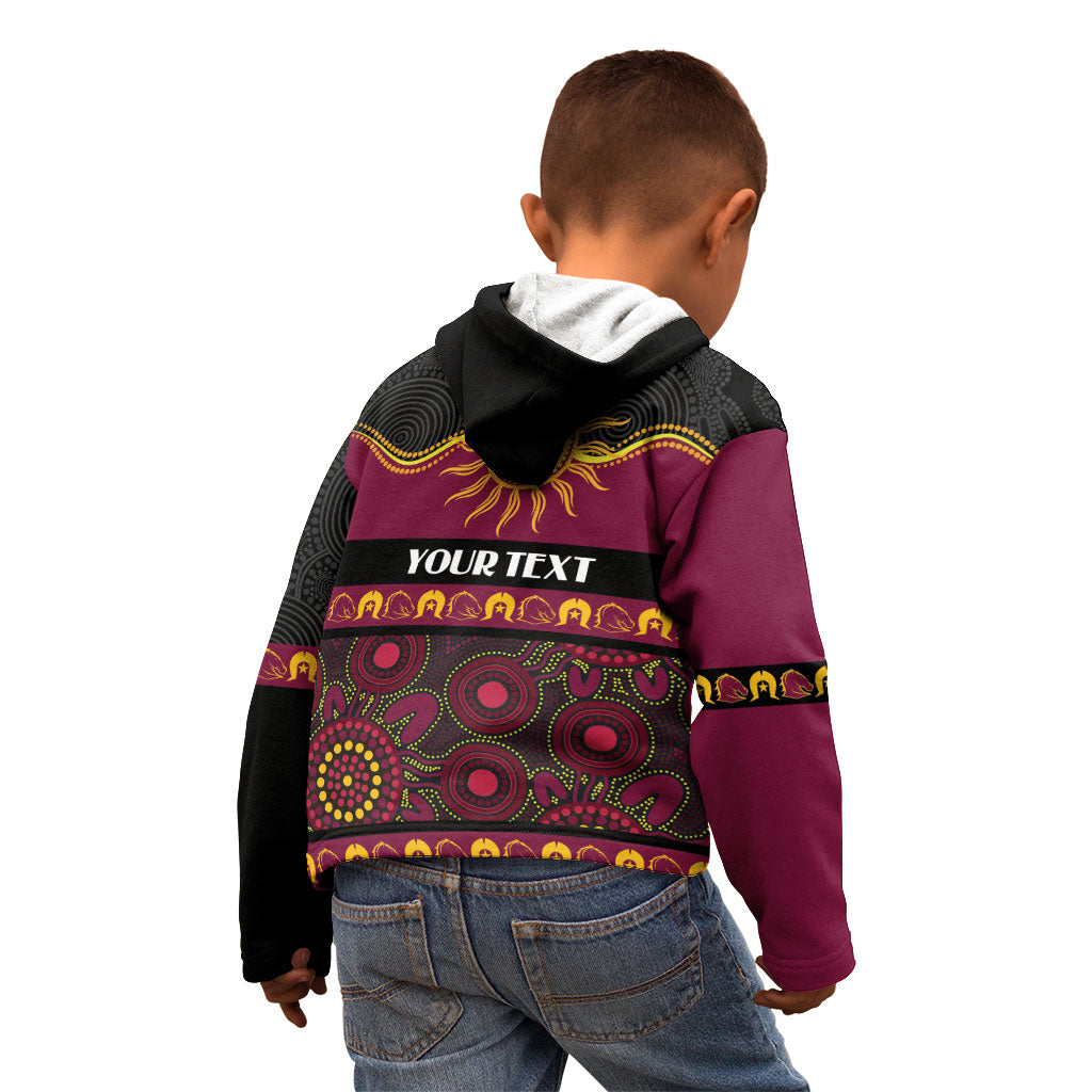 Broncos NAIDOC Week Personalised Kid Hoodie Aboriginal Torres Strait Islanders Vibe