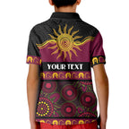 Broncos NAIDOC Week Personalised Kid Polo Shirt Aboriginal Torres Strait Islanders Vibe