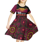Broncos NAIDOC Week Personalised Kid Short Sleeve Dress Aboriginal Torres Strait Islanders Vibe