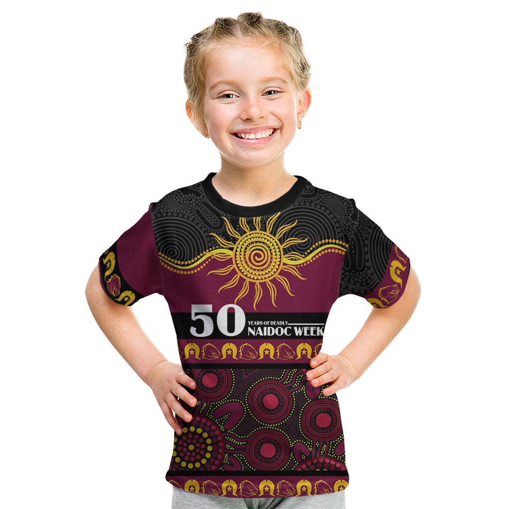 Broncos NAIDOC Week Personalised Kid T Shirt Aboriginal Torres Strait Islanders Vibe