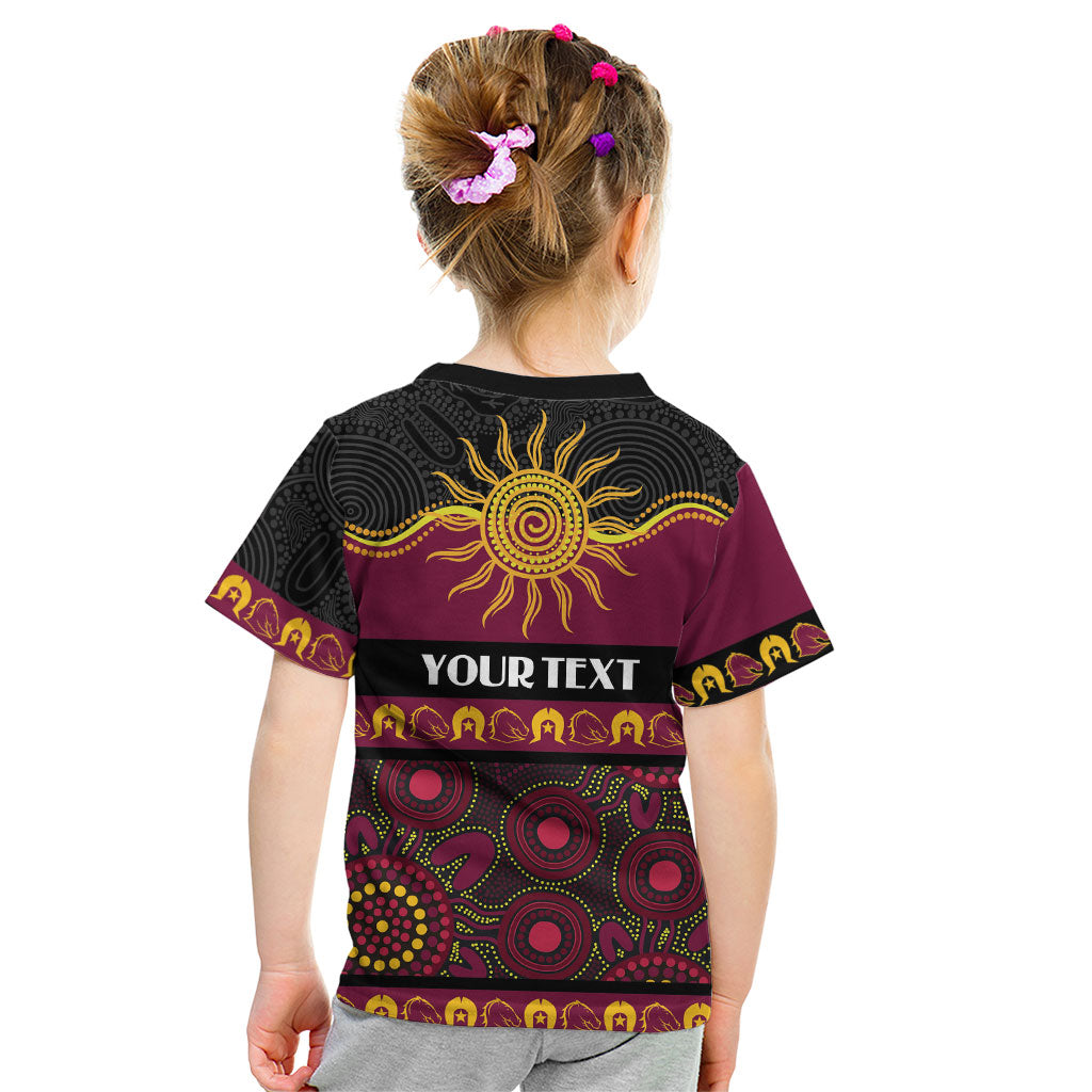 Broncos NAIDOC Week Personalised Kid T Shirt Aboriginal Torres Strait Islanders Vibe