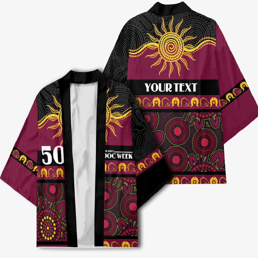 Broncos NAIDOC Week Personalised Kimono Aboriginal Torres Strait Islanders Vibe