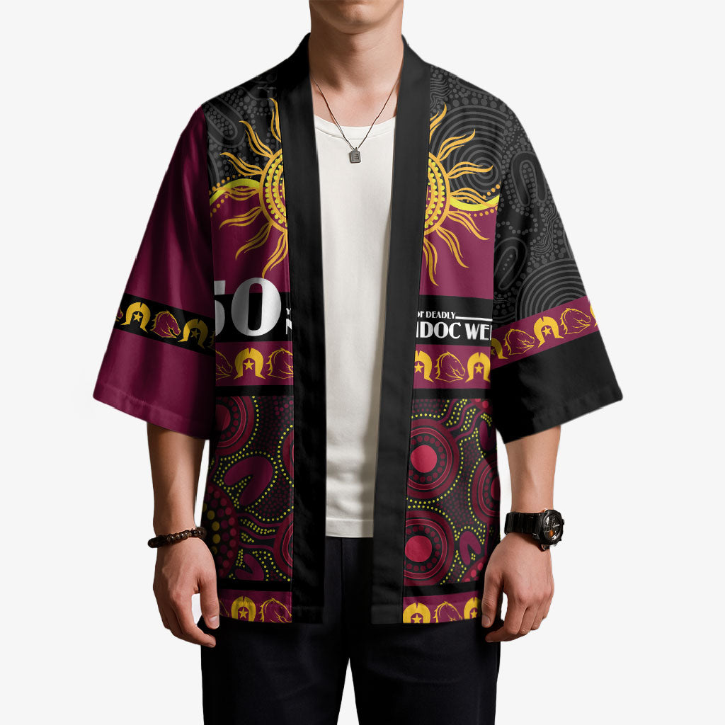 Broncos NAIDOC Week Personalised Kimono Aboriginal Torres Strait Islanders Vibe