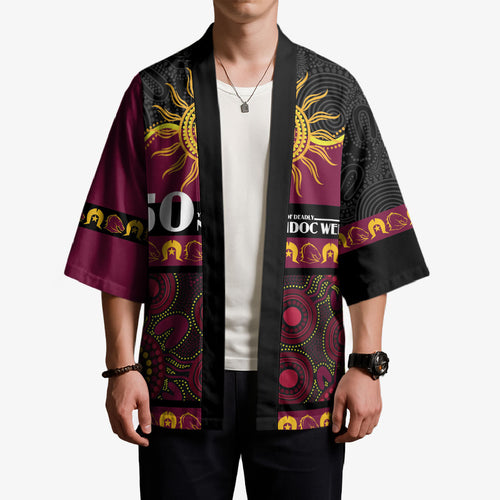 Broncos NAIDOC Week Personalised Kimono Aboriginal Torres Strait Islanders Vibe