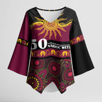 Broncos NAIDOC Week Personalised Kimono Sleeve Blouse Aboriginal Torres Strait Islanders Vibe