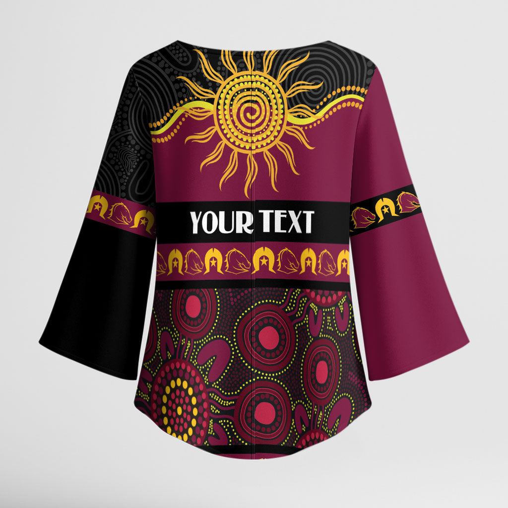 Broncos NAIDOC Week Personalised Kimono Sleeve Blouse Aboriginal Torres Strait Islanders Vibe