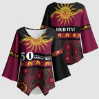 Broncos NAIDOC Week Personalised Kimono Sleeve Blouse Aboriginal Torres Strait Islanders Vibe
