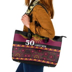 Broncos NAIDOC Week Leather Tote Bag Aboriginal Torres Strait Islanders Vibe