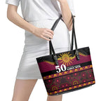 Broncos NAIDOC Week Leather Tote Bag Aboriginal Torres Strait Islanders Vibe