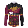Broncos NAIDOC Week Personalised Long Sleeve Button Shirt Aboriginal Torres Strait Islanders Vibe