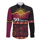 Broncos NAIDOC Week Personalised Long Sleeve Button Shirt Aboriginal Torres Strait Islanders Vibe