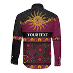 Broncos NAIDOC Week Personalised Long Sleeve Button Shirt Aboriginal Torres Strait Islanders Vibe