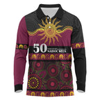 Broncos NAIDOC Week Personalised Long Sleeve Polo Shirt Aboriginal Torres Strait Islanders Vibe
