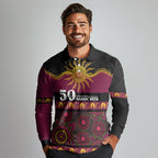 Broncos NAIDOC Week Personalised Long Sleeve Polo Shirt Aboriginal Torres Strait Islanders Vibe
