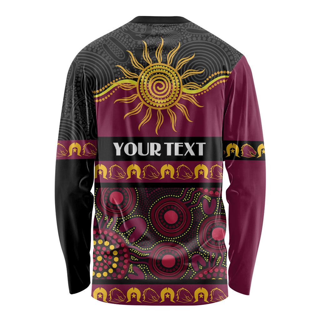 Broncos NAIDOC Week Personalised Long Sleeve Shirt Aboriginal Torres Strait Islanders Vibe
