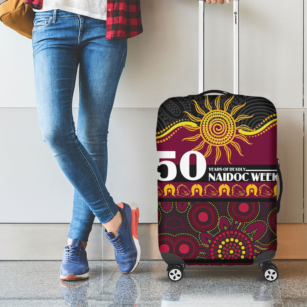 Broncos NAIDOC Week Luggage Cover Aboriginal Torres Strait Islanders Vibe