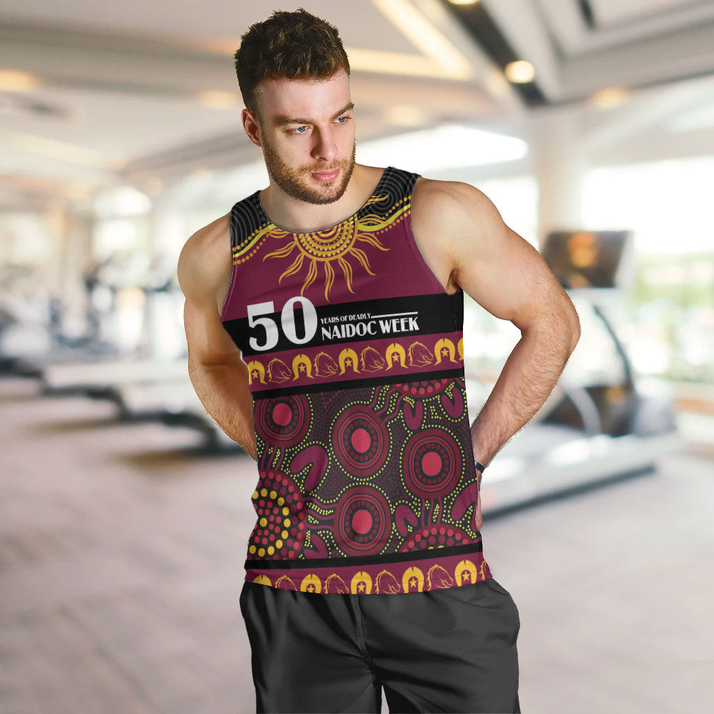 Broncos NAIDOC Week Personalised Men Tank Top Aboriginal Torres Strait Islanders Vibe